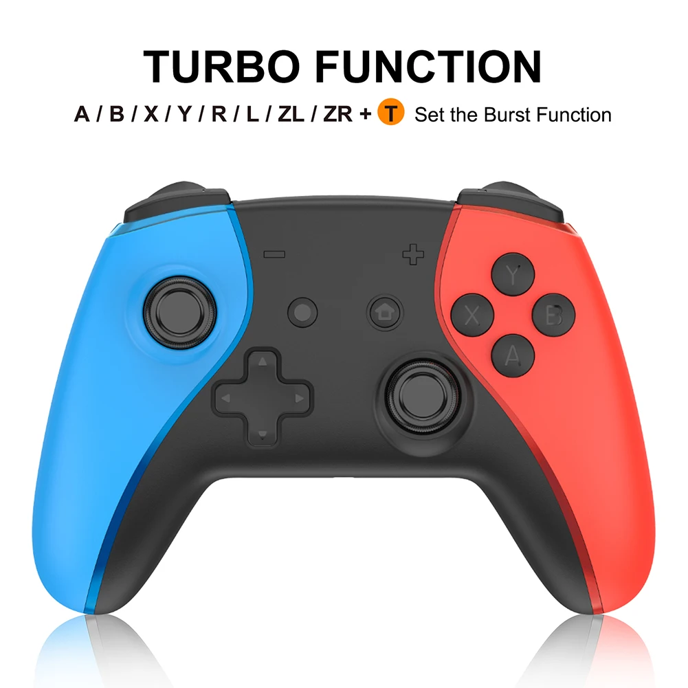 Wireless Video Game Controller for NS Switch Pro Gamepads Bluetooth-compatible Dual Motor Vibration 6 Axis Gyro Function Console |