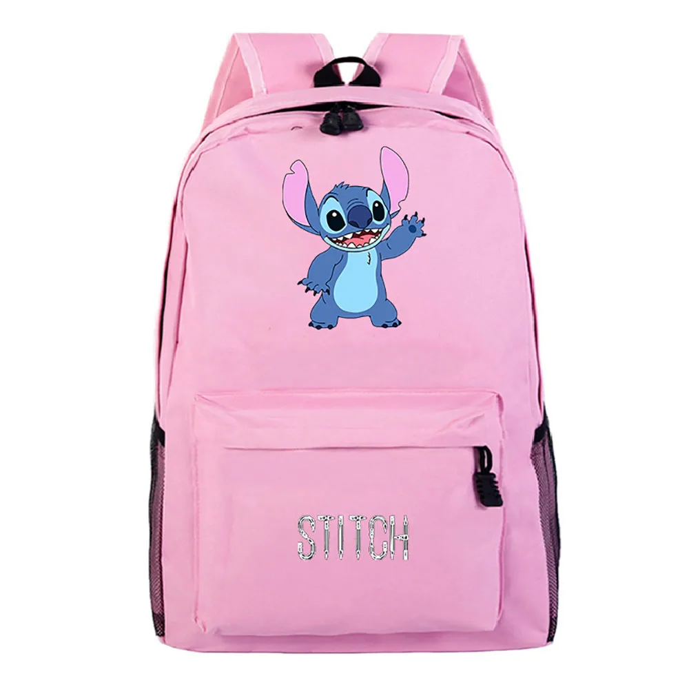 Disney 2021 New Interstellar Baby Happy Expression Stitch Print Cartoon Pattern Wild Backpack Creative Travel Student School Bag