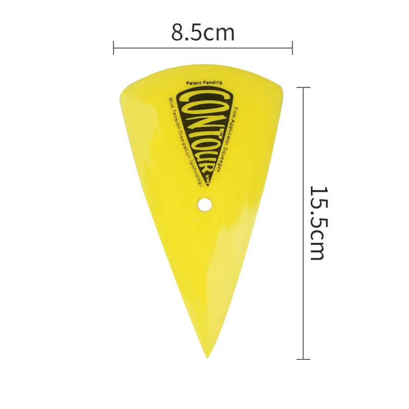 2PCS Yellow Triangle Car Squeegee Vinyl Film Sticker Wrapping Tool Window Glass Clean Scraper Vehicles Decal Tools | Автомобили и