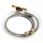 Газовая плита на открытом воздухе для кемпинга Двойной соединительный адаптер для газового баллона, используемый для подключения 2 печей Портативное газовое оборудование