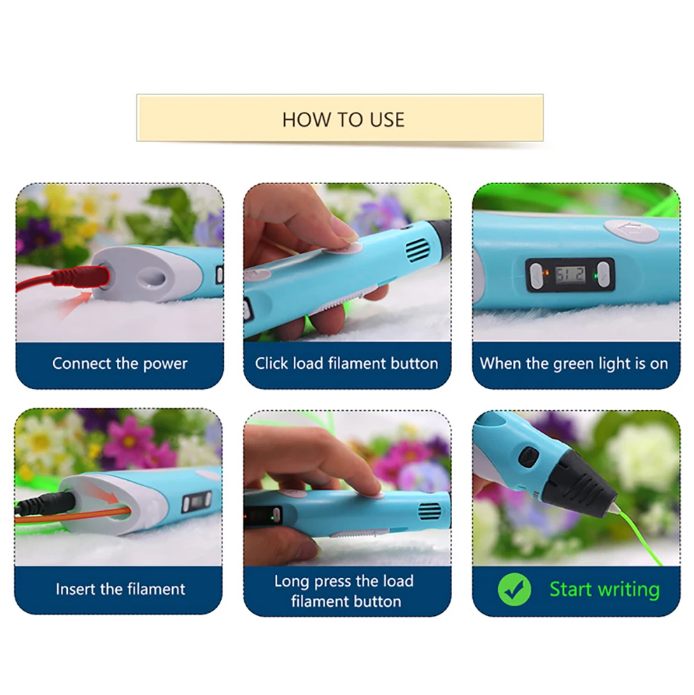 

HooMore Drawing Stift Creative Toy Gift Digital Display DIY Graffiti Painting Pen 3D Printing Pen Kids Puzzle Toys Gift