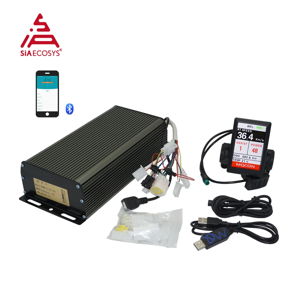 

Контроллер двигателя Sabvoton 72150 V2, SVMC, с TFT-дисплеем H6 и bluetooth-адаптером