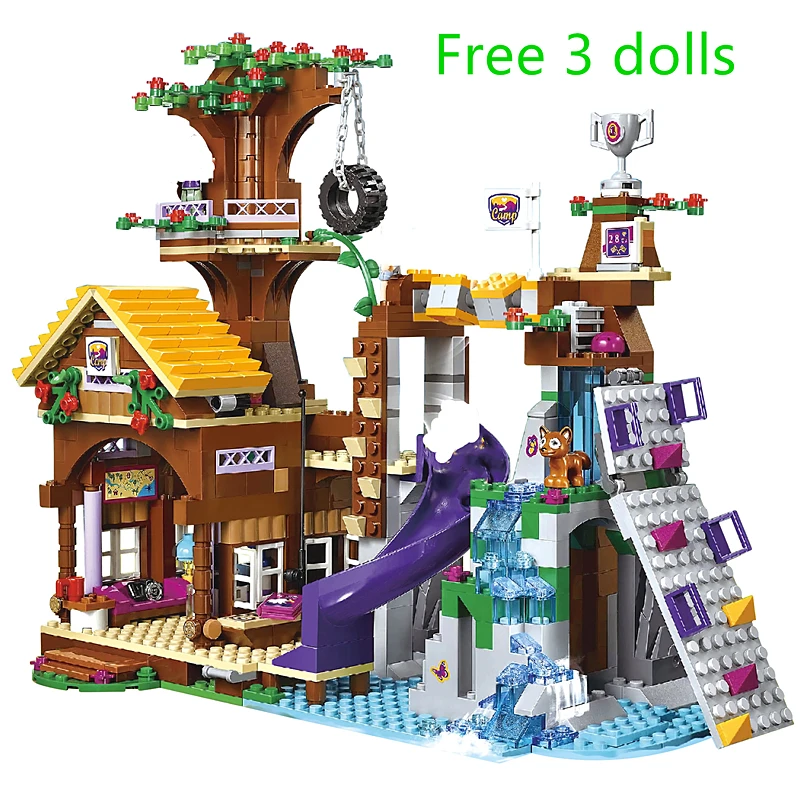 

Building Block Toy Jungle Series Adventure Camp Tree House Stephanie Statue Set Building Block Girl Emma Building Block Gift