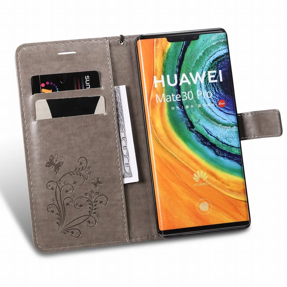 Чехол-книжка для Huawei P8 Lite 2015 2017 P9 2016 кожаный с отделением карт | Мобильные телефоны