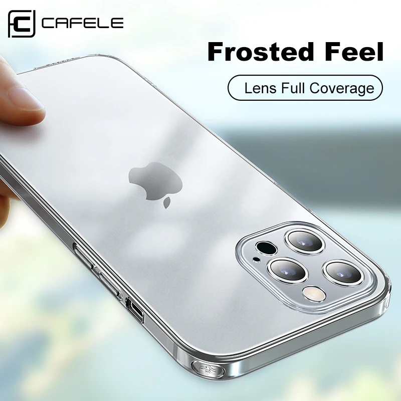 Cafele чехол из закаленного стекла для iphone 11 12 Pro Max Mini 7 8 прозрачный жесткий
