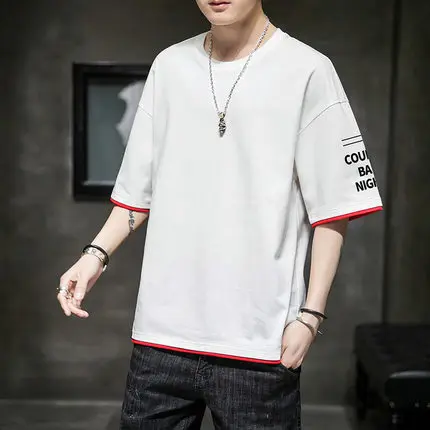 

Summer men's business casual short sleeve t-shirt 3258