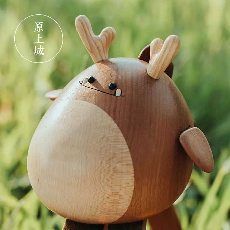 Деревянные фигурки музыкальная шкатулка Креативные украшения в скандинавском