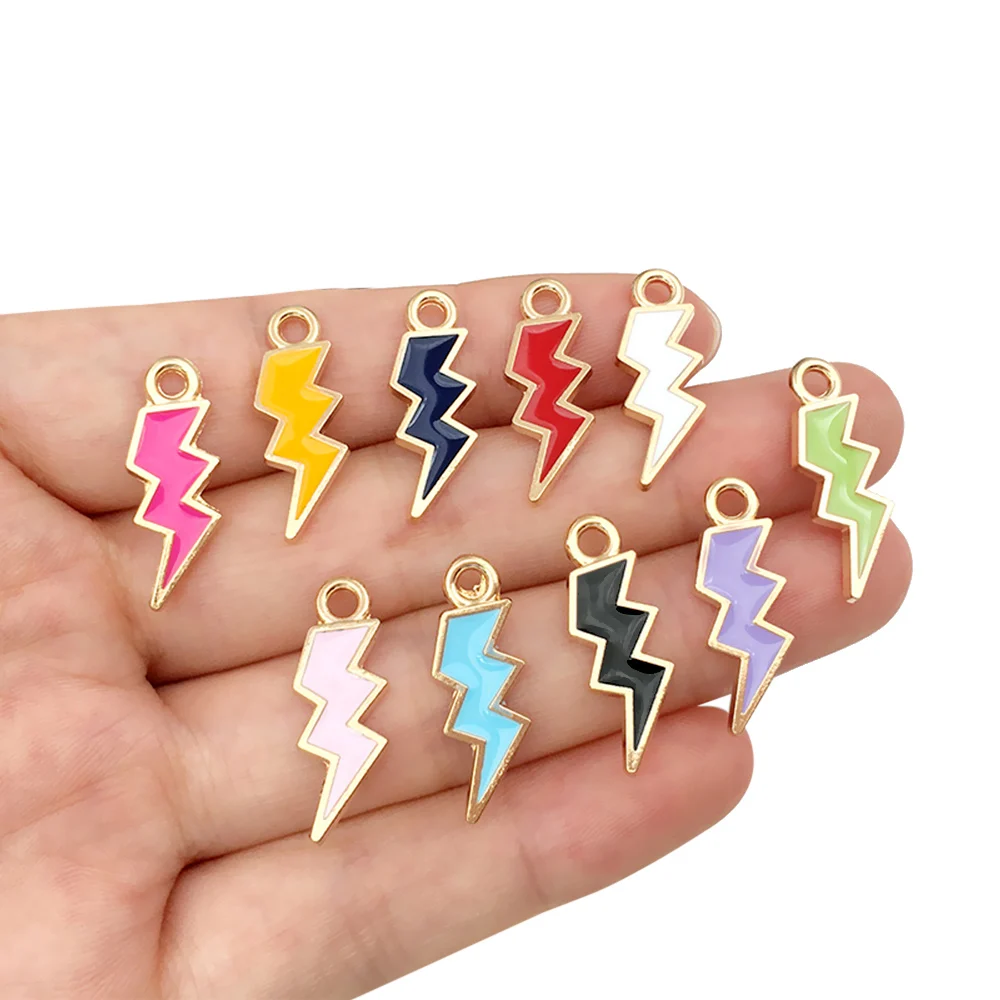 Подвеска молния для браслетов сережек эмалевые Подвески сделай сам в форме