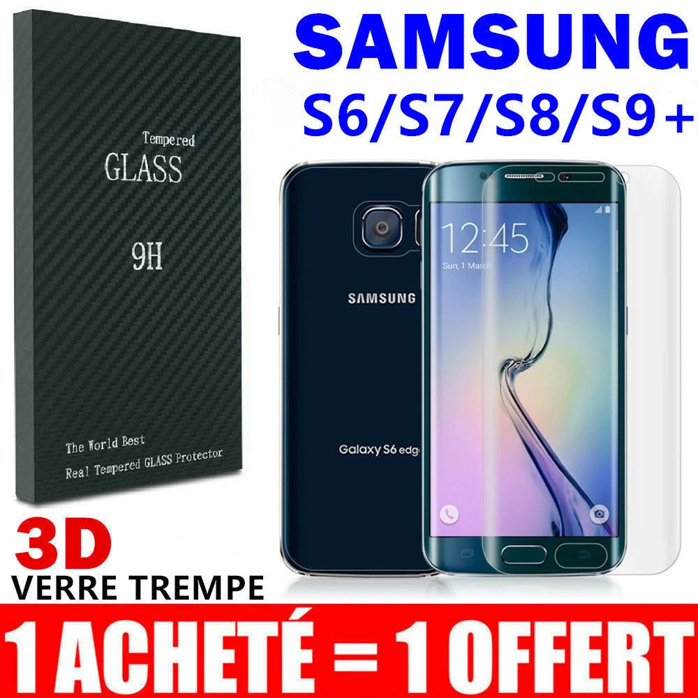 

Vitre Verre Tremp Total Film Protection For Samsung S8 S9 S10 S20 S7 Note 9 8 10 20