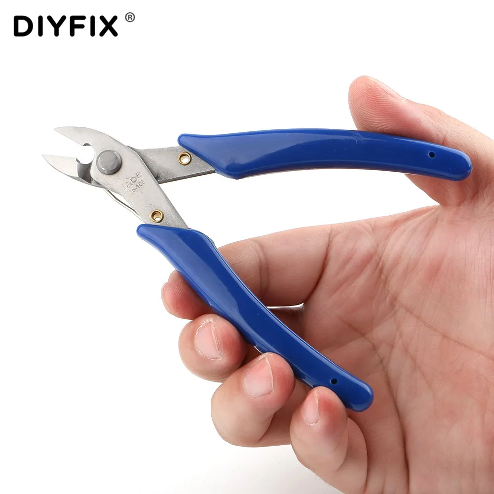 DIYFIX мини диагональные электрики режущие плоскогубцы Длинные плоскогубцы для ЖК-дисплея ремонт материнской платы режущий провод промышленный инструмент
