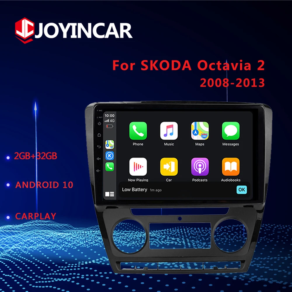 

10.1" 2Din Android 9.1 10 For 2008-2013 SKODA Octavia 2 A5 Car Radio Multimedia Video Player GPS Navigation Head Unit no DVD