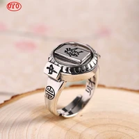 s925 silver jewelry personalized wealth character hip hop seiko mens ring
