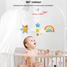 Мобиль с мультяшными детскими погремушками для детской кроватки, карусель для детской кроватки, детские игрушки для младенцев 0-12 месяцев для новорожденных