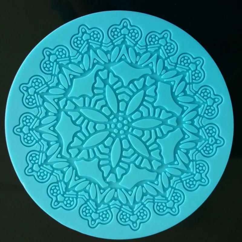 Силиконовая форма для выпечки торта мандала кружева силиконовый дизайнерский