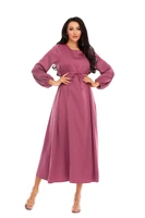 urban fashion casual spring summer and autumn new round neck african dress robe series muslim dress womens abaya