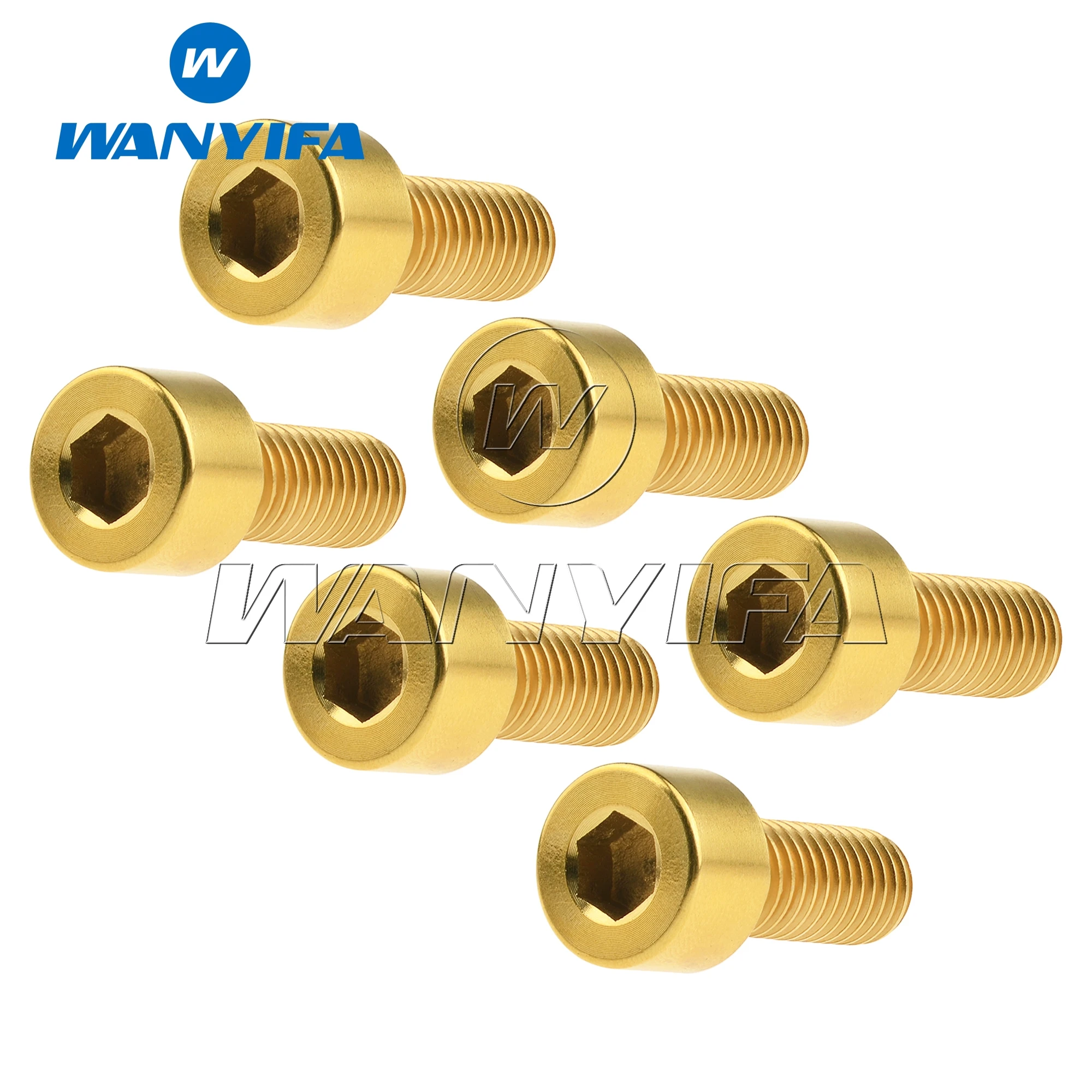 Титановый болт Wanyifa M8x20mm шестигранные винты с головкой для велосипеда мотоцикла