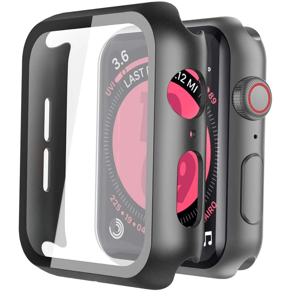 

Tempered Glass Screen Protector For Apple Watch 6 5 4 3 2 44mm 40mm 42mm 38mm iwatch Protective Film Protection Screenprotector