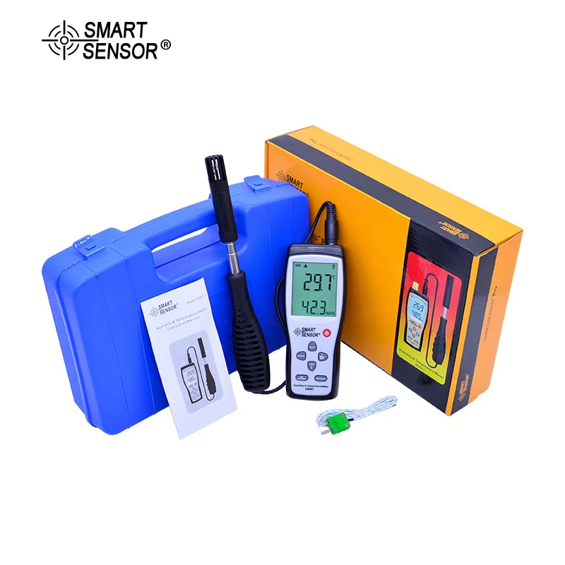 

SMART SENSOR AS847 split digital hygrometer humidity temperature meter 2 in 1 K-Type Thermocouple temperature humidity measure
