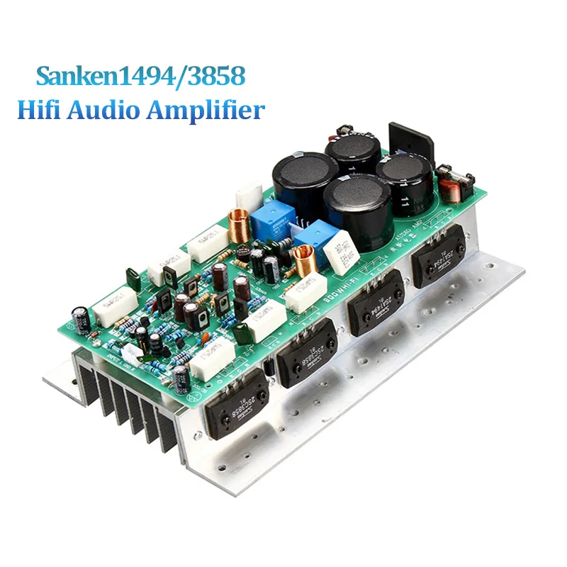 Плата усилителя звука SanKen1494/3858 HIFI 450 Вт + высокомощный двухканальный стерео