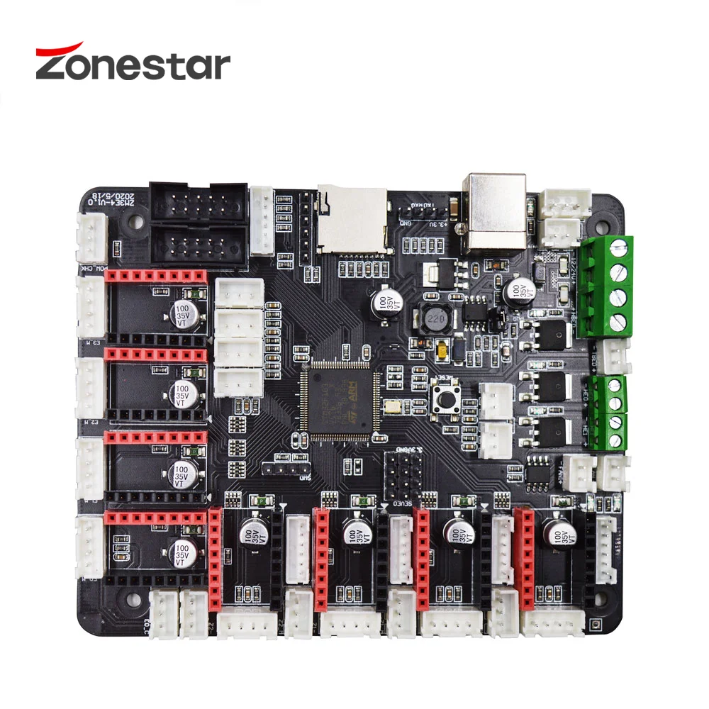ZONESTAR ZM3E4 Новое поступление 32-бит 3D-принтеры Управление материнская плата