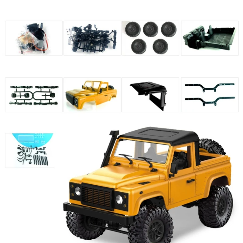 

1/12 RC Rock Crawler D90 2.4G 4WD Car Truck Toys Unassembled Kit Defender 95AE