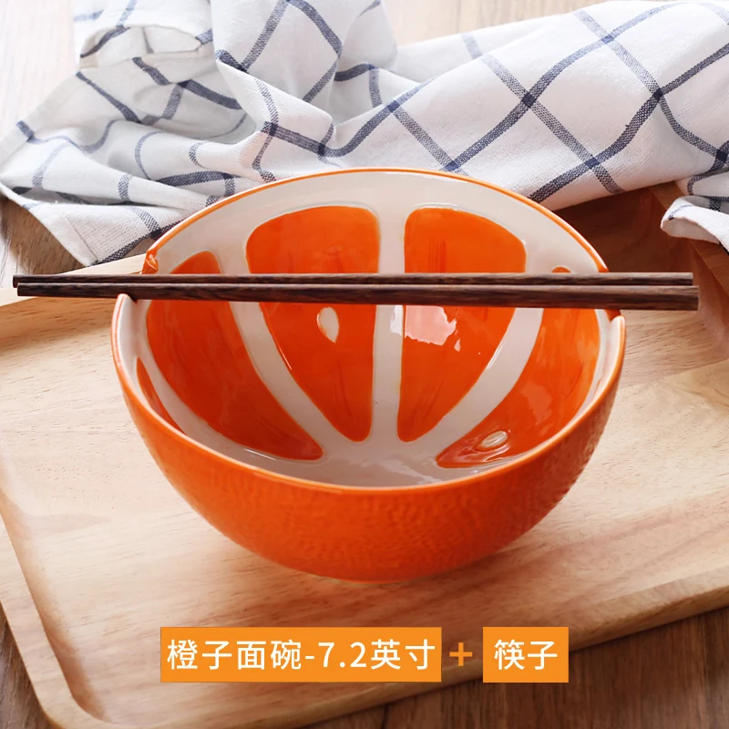 

Creative Children Cartoon Ceramic Bowl Household Instant Noodle Cute Student Japanese Tableware