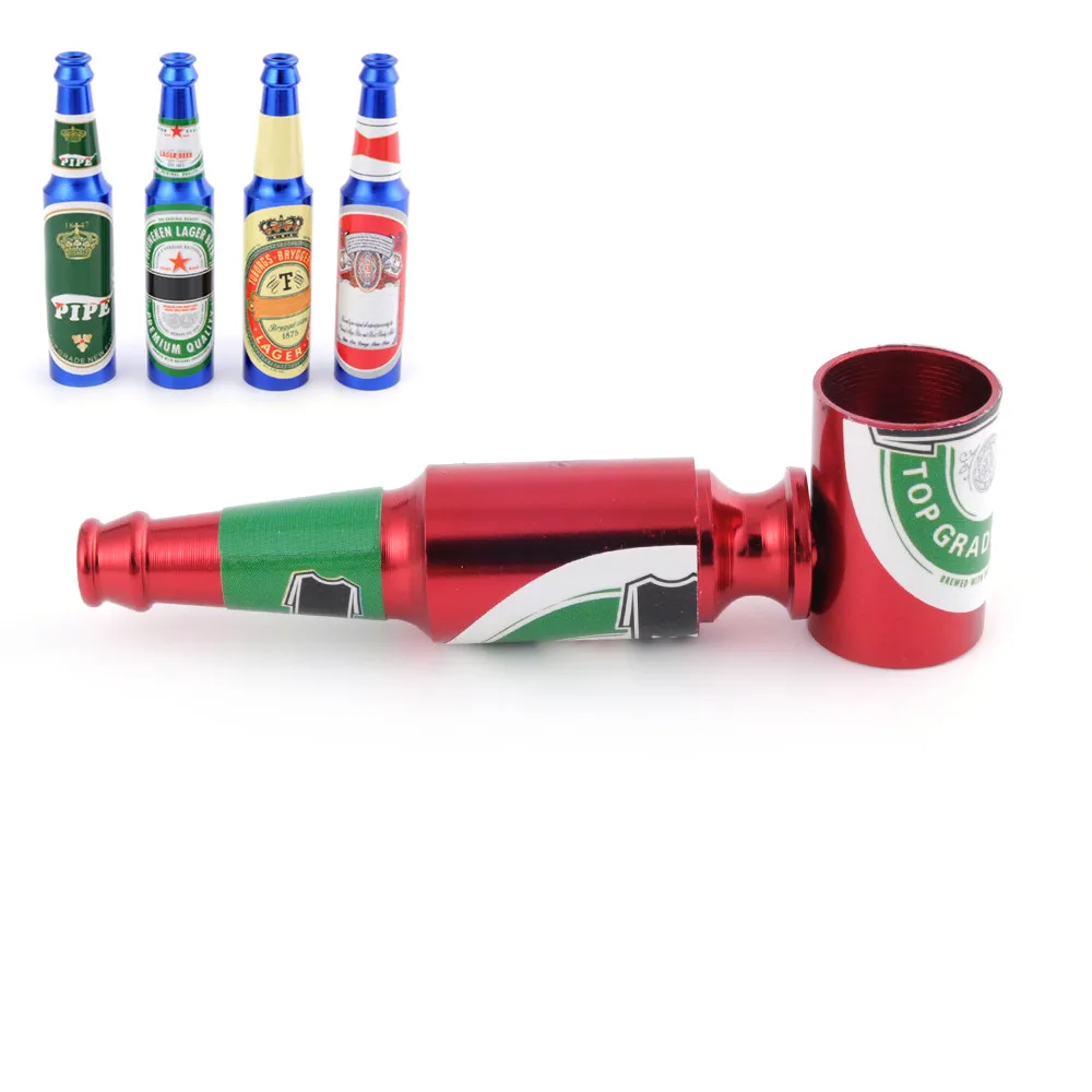 

Drop Shipping Detachable Metal Smoking Pipe Herb Tobacco Pipe Filter Narguile Bottle Cigarette Holder smoking pipe for weed
