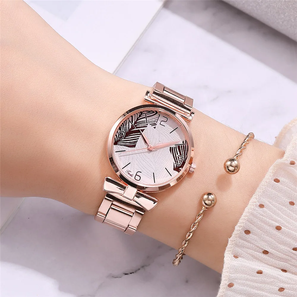 

Casual Beautiful Fashion Classic Women Quartz Stainless Steel Band Marble Strap Watch Analog Wrist Watches Relojes Para Mujer