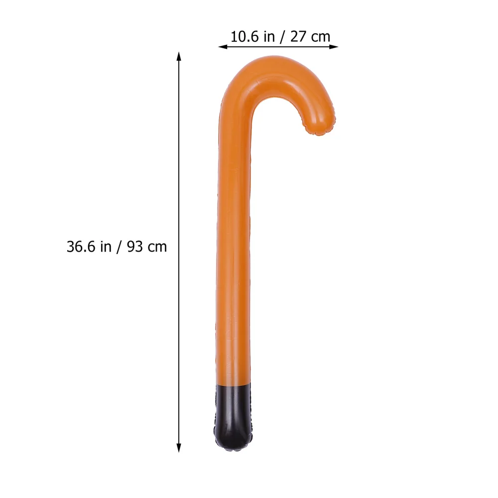 

6Pcs Lovely PVC Canes Christmas Inflatable Walking Sticks Toys Crutch Playthings