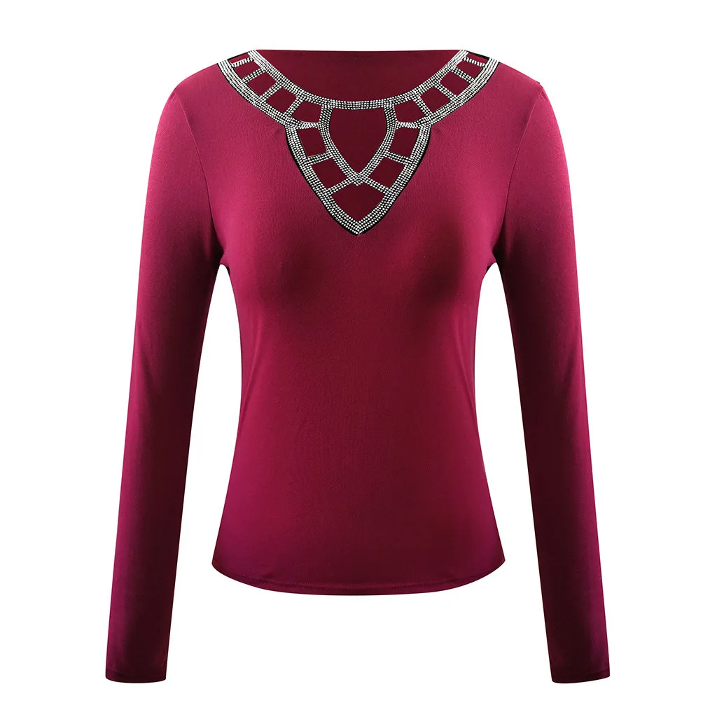 Модная женская футболка Готическая Однотонная с кружевной вставкой и вырезами
