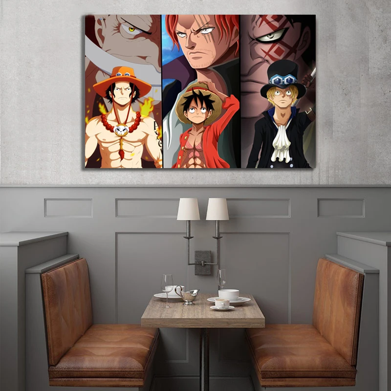 Картина на холсте модульные картины настенный плакат One Piece Sabo Luffy Ace HD печатный