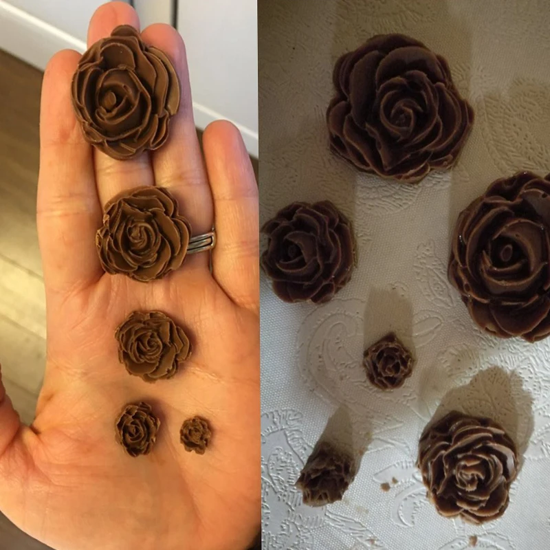 

1Pcs Rose 3D silicone Soap Molds for Soap Making Handmade Non-toxic Pink Silicone Soap Candle Chocolates Mold Food Mold