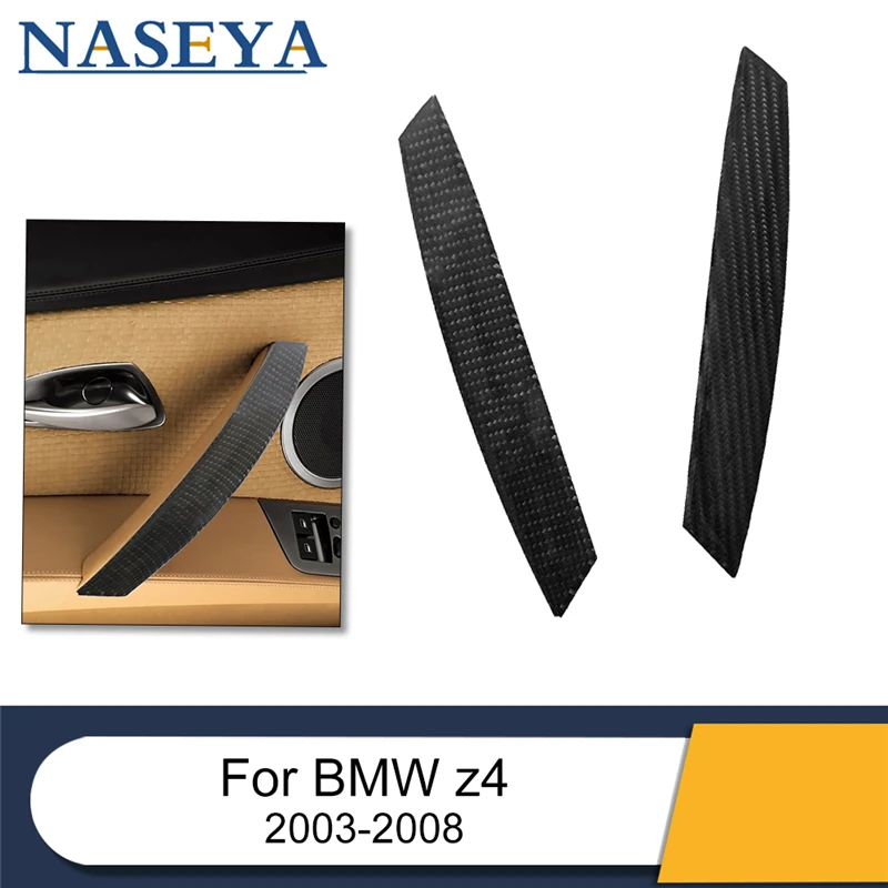 

For BMW Z4 2003-2008 Car Front Row Passenger Side Door Pull Car Accessories Carbon Fiber Cover Trim Protection Decorative Trim