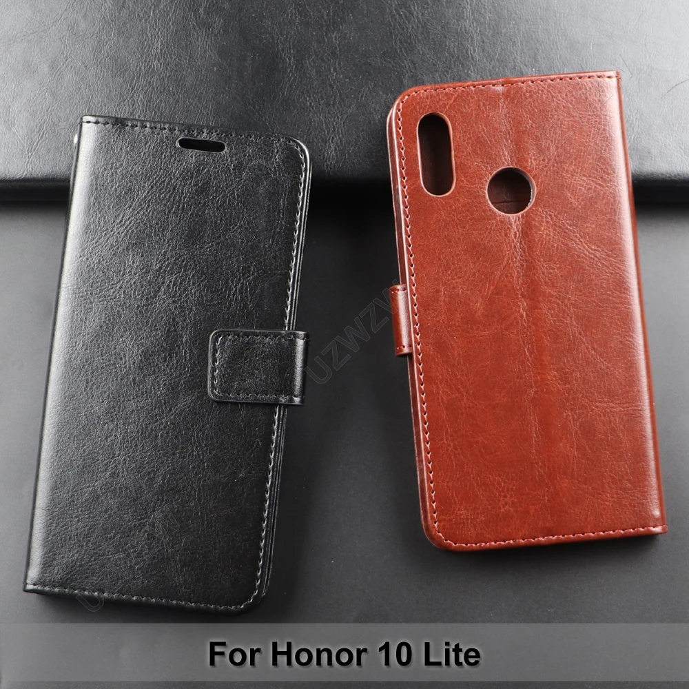 

For Honor 10 Lite Flip Wallet PU Leather Case Cover