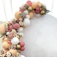 a set morandi color balloon chain set birthday party wedding decoration supplies macaron balloon combination