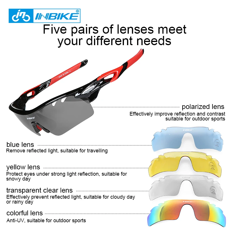 Велосипедные очки для мужчин и женщин Поляризованные велосипедные спорта на