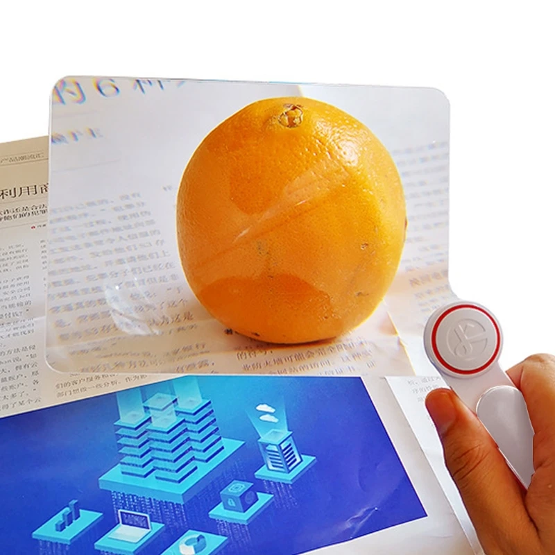 

Handheld Frameless Optical Magnifier Portable Rectangle Magnifying Glass