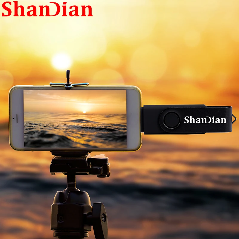 

SHANDIAN Multifunction USB flash drive OTG high Speed drive 64GB 32GB 16GB 8GB 4GB external storage double Application Micro USB