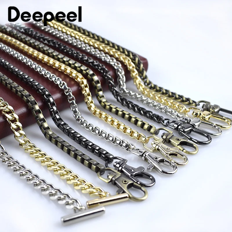 Deepeel 120 см Сумки из натуральной кожи с металлическими цепочками сумка для ношения