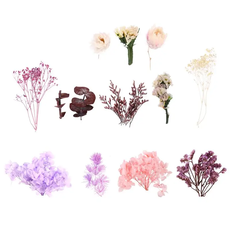 

1box Dried Flower Bouquet Rose Gypsophila Artificial Eternal Flower Wedding Christmas Valentine'S Day Gift DIY Photography Props