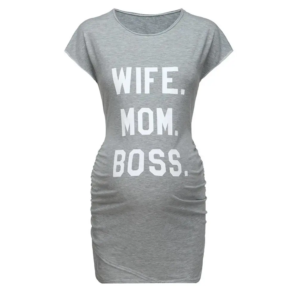 

Fashion Women Maternity Dress Sleeveless Pregnancy Dress Letter Print Dress Creative Pregnant Women Dresses Vestidos