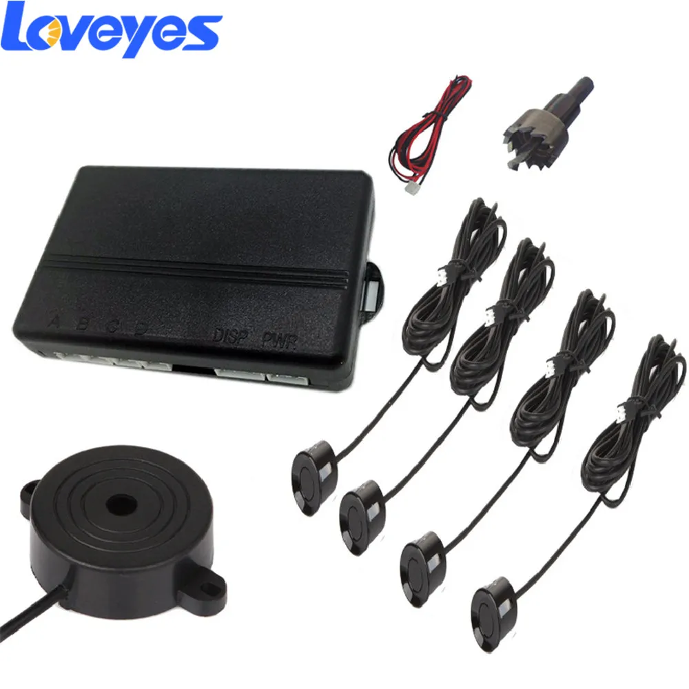 

Universal Buzzing Auto Parking Camera Wireless 4 Probes Back-up Camera Buzzer Reversing Aid System 12V Parking Radar Sensors