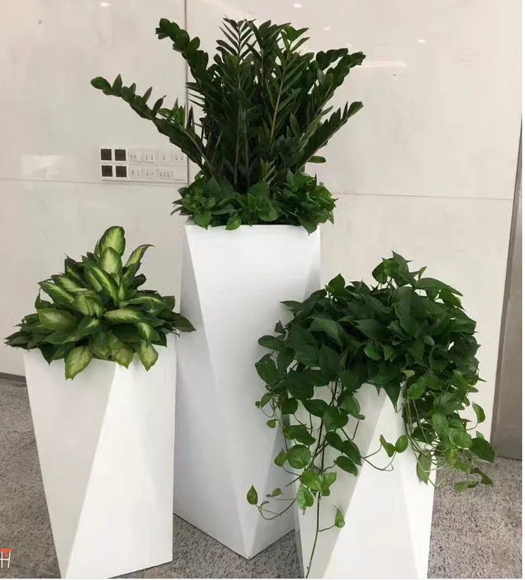 

FRP напольная большая ваза имитация цветочной композиции