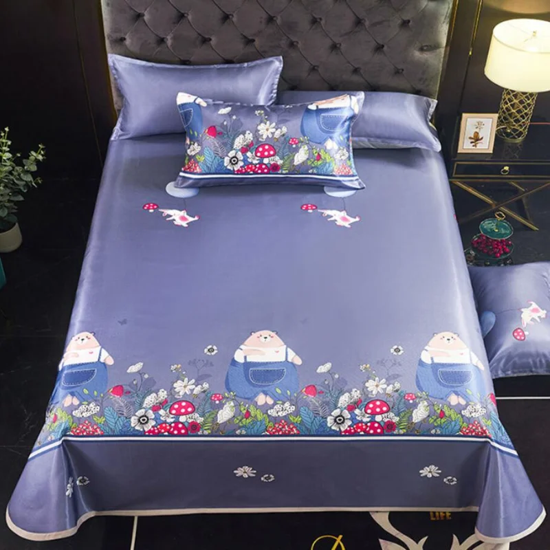 Новинка коврик из ледяного шелка летние постельные принадлежности для дома