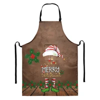 christmas theme customized clean aprons creative brief home cleaning tools adult antifouling anti greasy apron tablier cuisine