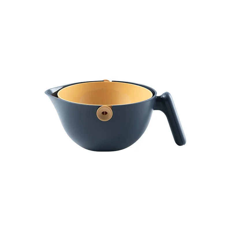 

Two in One Handheld Storage Eco Friendly Basket Drain Bowl Vegetable Fruit Basket Home Organizer Kitchen Accessories For Cookies