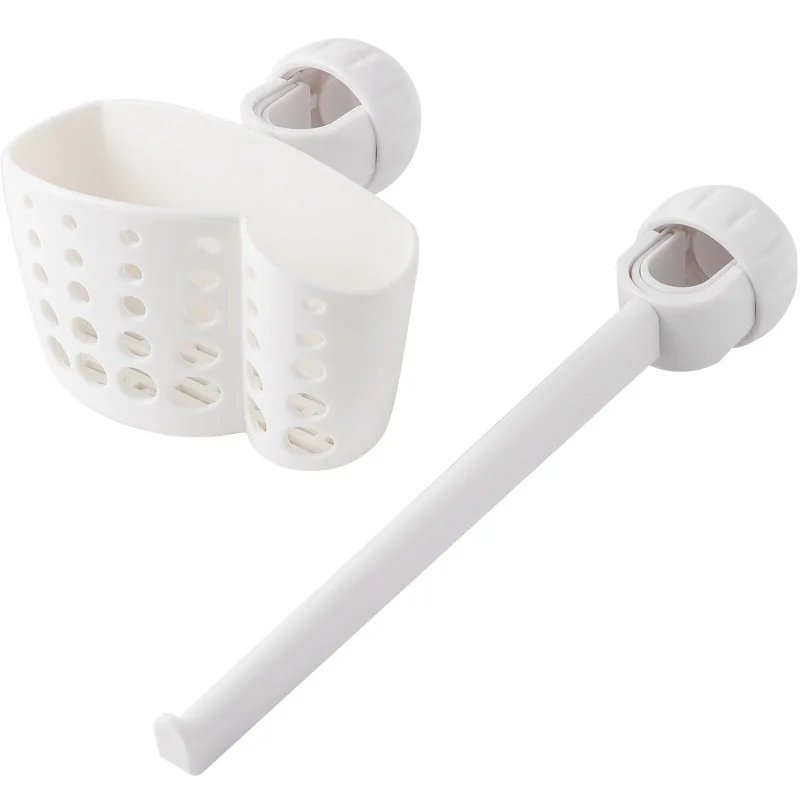 

Sink Rack Soap Kitchen Cleaning Sponge Sink Drain Shelf Storage Basket Bag Faucet Holder Adjustable Bathroom Holder