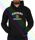Мужская толстовка с капюшоном и надписью Герб Гарвардского университета