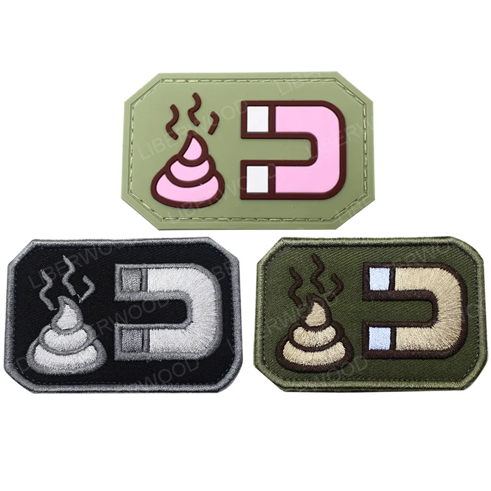 LIBERWOOD магнитная нашивка ПВХ Резиновый значок военный армейский спецназ вышитая
