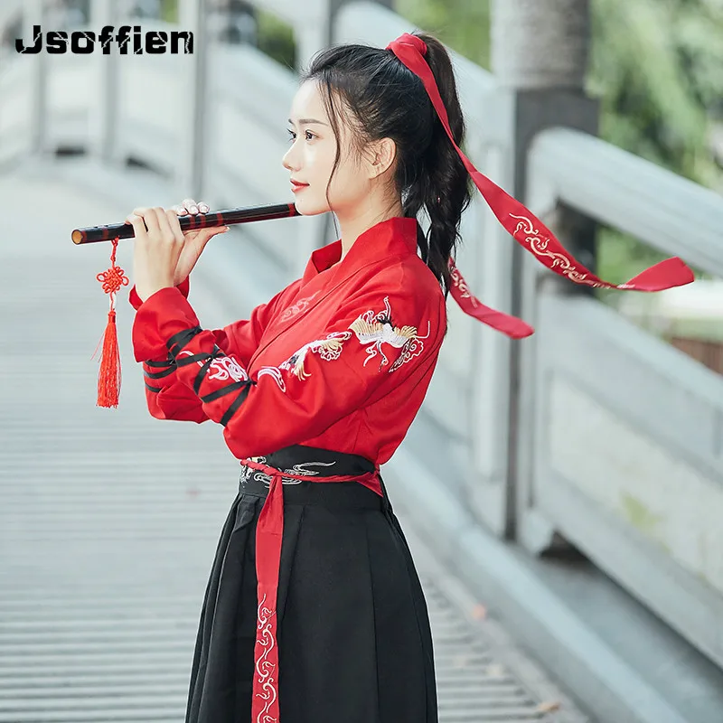 

New Chinese Traditional Hanfu Clothing for Women Ancient Han Dynasty Princess Dance Dress Lady Swordsman Stage Cosplay Costume